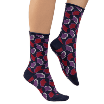 Twin Roads - Metallic Thread Ginko Socks