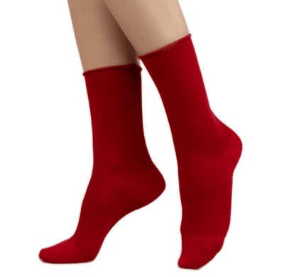 Twin Roads - Roll-top pure cotton socks