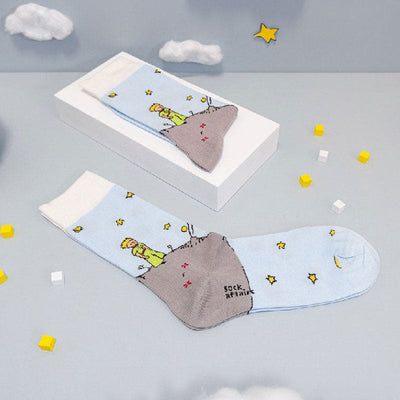 Twin Roads - Le Petit Prince Asteroid Socks for Him