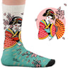 Twin Roads - Traditional Geisha Tattoo Socks for Her