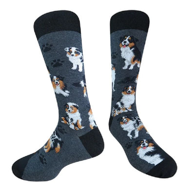 Twin Roads - Australian Shepherd Socks for Him