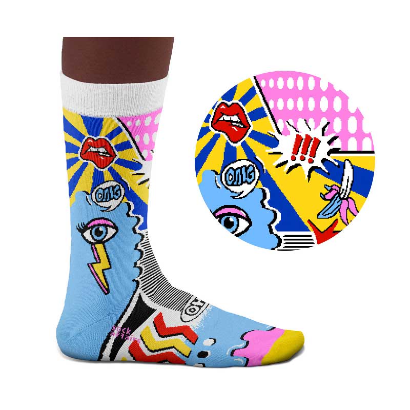 Chaussettes Pop Art pour lui