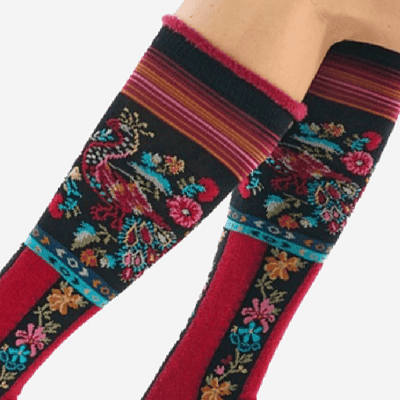 Twin Roads - Mexico Floral Knee High Socks for Her