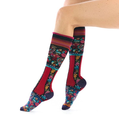 Twin Roads - Mexico Floral Knee High Socks for Her