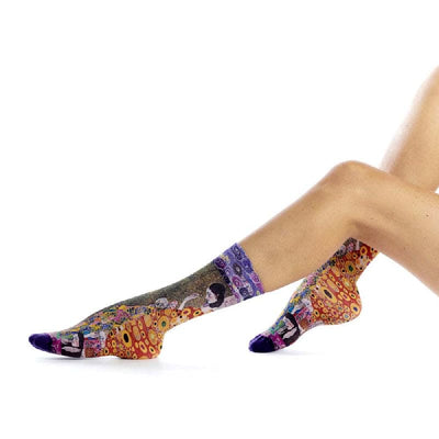 Twin Roads - "L'Espoir (Hope)" Printed Socks for Her