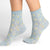 Short Sky Blue Pointelle Socks for Her