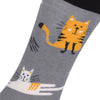 Twin Roads - Grey Black Cat Socks for Her