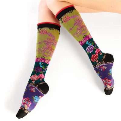 Twin Roads - Chinoiserie Over the Knee Socks for Her