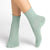 Roll-Top Pure Cotton Mint Ankle Socks