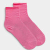 Twin Roads - Roll-Top Pure Cotton Pink Ankle Socks