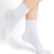 Roll-Top Pure Cotton White Ankle Socks